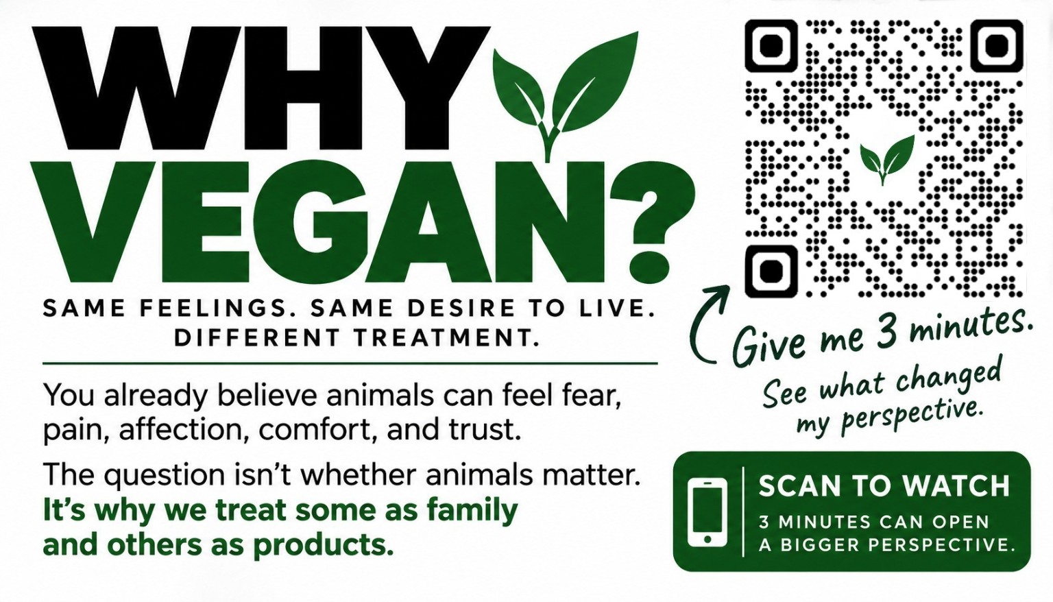 Landscape Why Vegan activism card preview