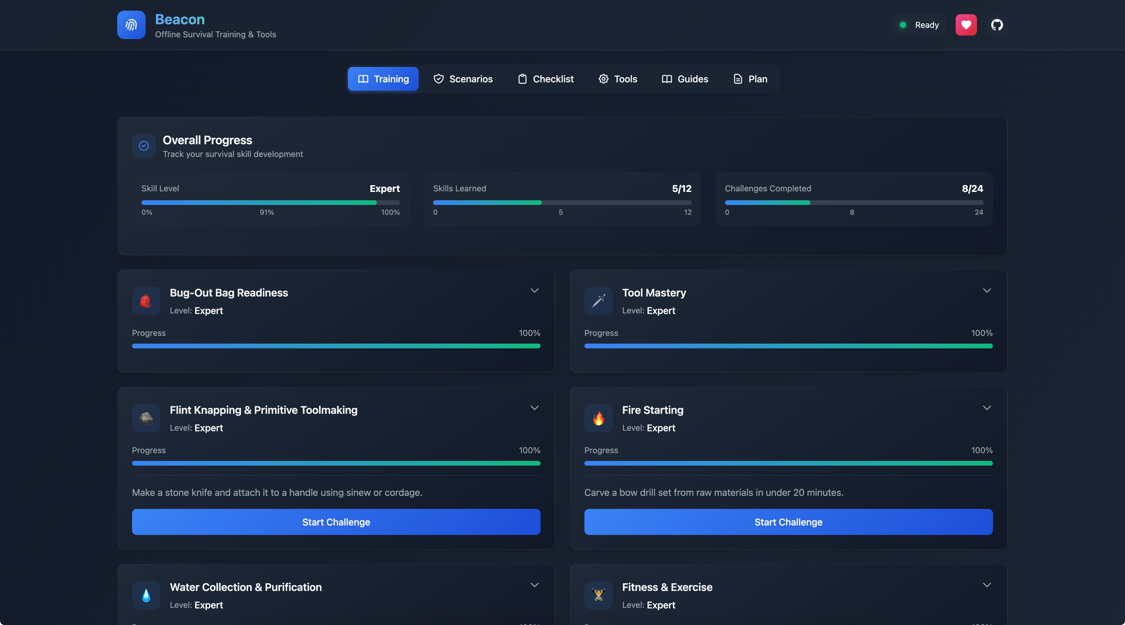 Beacon Survival App